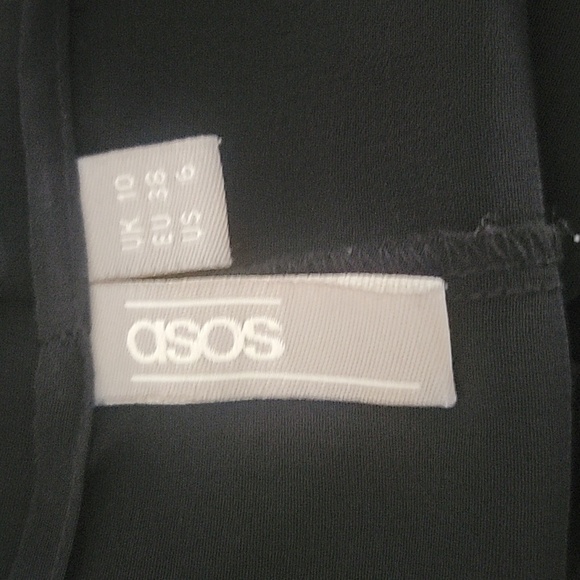 ASOS Swim Sheer Black Bathing Suit Cover Up.  Size 6, EUC - Picture 5 of 9